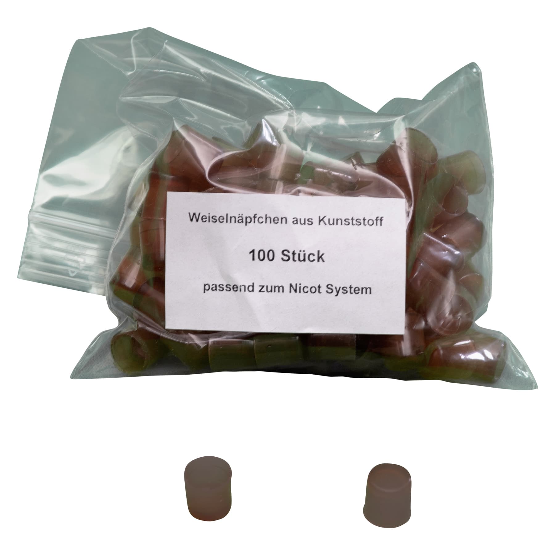 Weiselnäpfchen aus Kunststoff 100 Stück, passend zum Nicot System