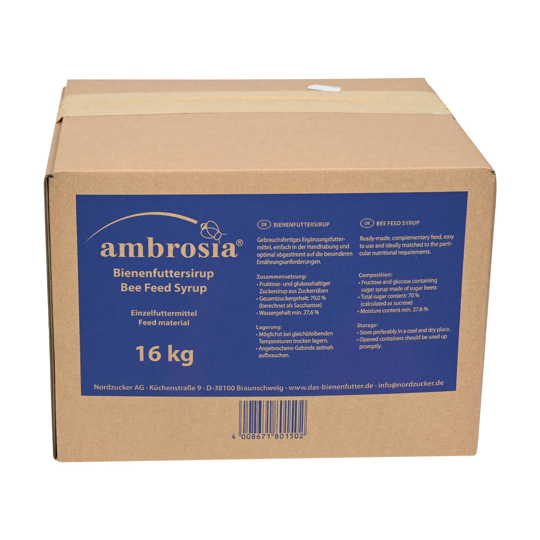 Ambrosia Sirup 16 kg Nachfüllpackung