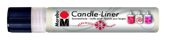 Candle - Liner, 25 ml von Marabu 070 weiß