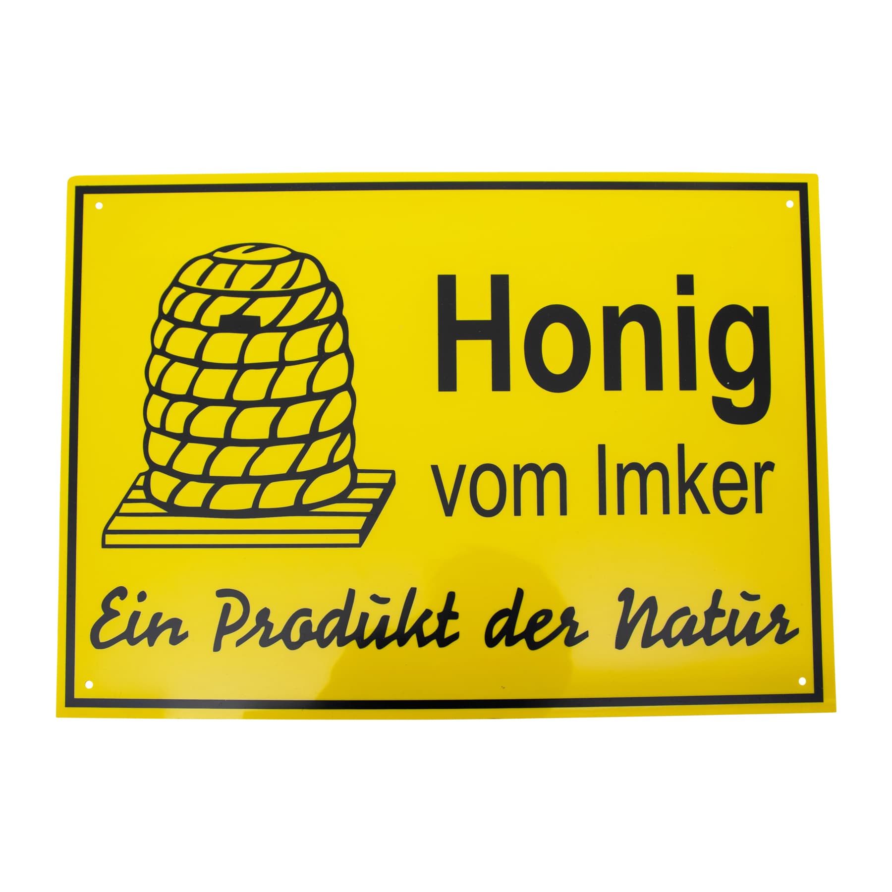 Werbeschild "Honig vom Imker, ein Produkt der Natur ", sehr gross, 70 x 50 cm
