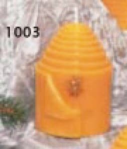 Kerzenform 1003, Gerollte Wachsplatte m. Bienenrelief