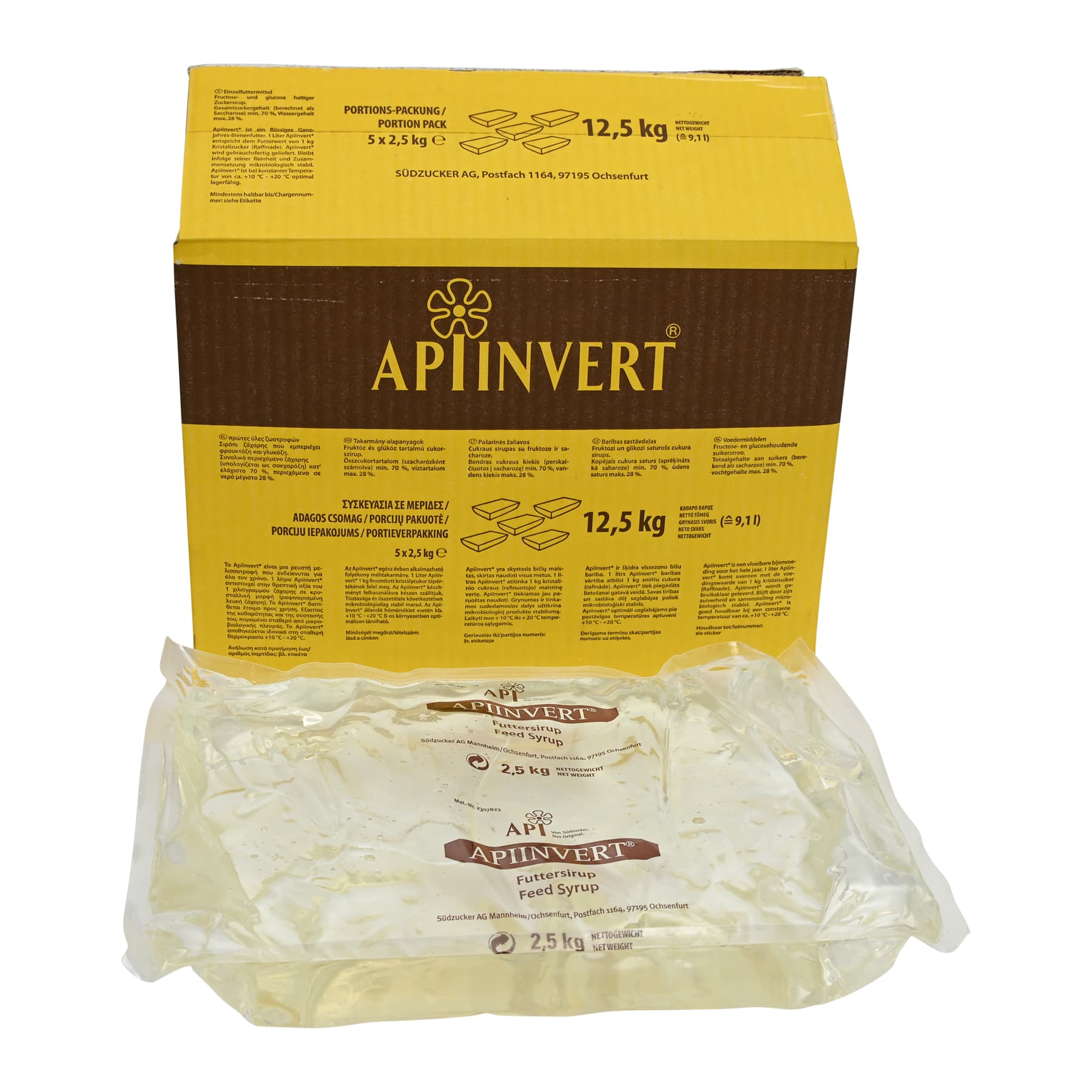 Apiinvert Sirup 12,5 kg a 5 x 2,5 kg Beutel, ideal zur Notfütterung, nur Selbstabholung