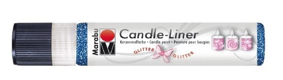 Candle - Liner, 25 ml von Marabu 594 glitter-saphir