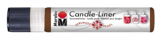Candle - Liner, 25 ml von Marabu 040 mittelbraun